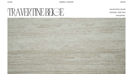 Beige Travertine Block #48 Filled & Polished 2cm Slab